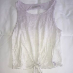 Abercrombie light purple to white ombré shirt.